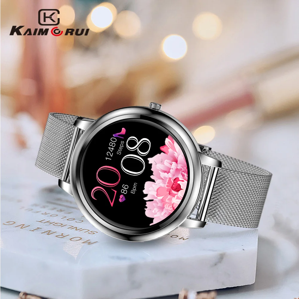 

Kaimorui Smart Watch For Women,Fitness Tracker Heart Rate Monitor DIY Watchface,Women Smartwatch Compatible For iPhone Android