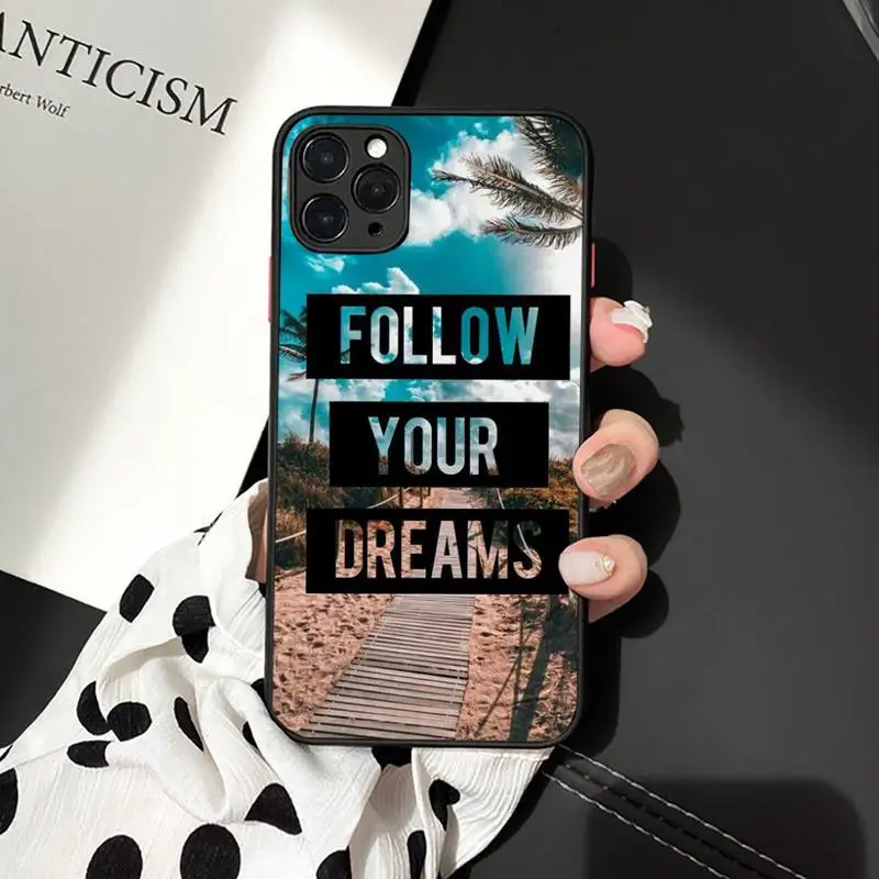 

Travel mountain Phone Case For iphone 12 11 7 8 plus mini x xs xr pro max matte transparent cover