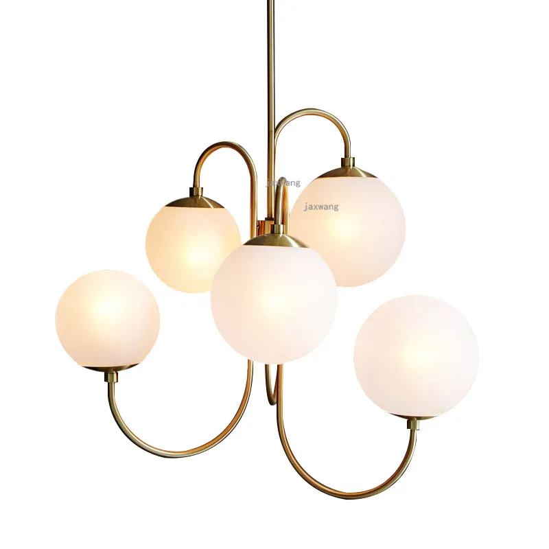 

Modern Lustre LED Chandelier Lighting Glass Ball Suspension Luminaire Minimalist Home Deco Light Fixture Restaurant Hanging Lamp