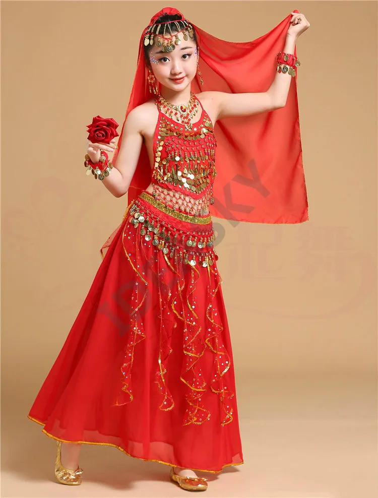 Профессиональный костюм для восточных и индийских болливудских танцев комплект