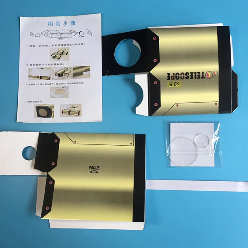 DIY бумажная телескопическая модель перископа строительные наборы изобретения