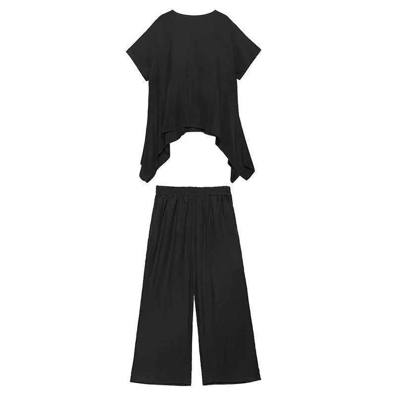 QING MO черный зеленый желтый женский темпераментный комплект 2020 летний однотонный