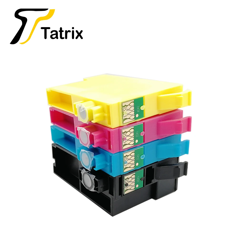 Tatrix 1 комплект совместимый картридж с чернилами для T1431 T1434 Epson 900WD 940FW 960FWD WP 7011 7018 7511