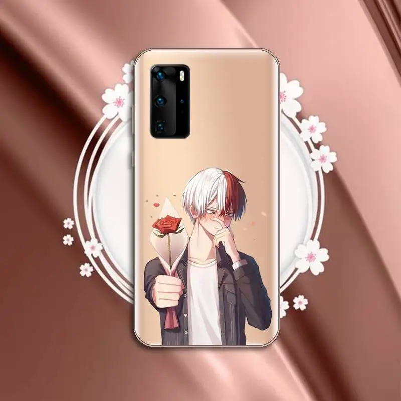 

Shoto Todorok my hero academy Anti-fall luxury Phone Case cover Transparent for Huawei P honor 8 10i 20 30 40 smart 2019