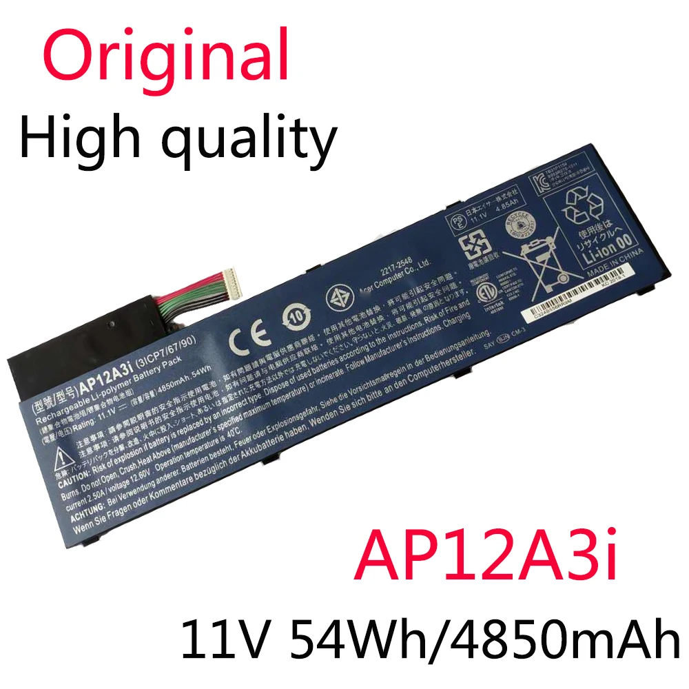 

AP12A3I Original New Battery For ACER Aspire Timeline Ultra M3 M5 M3-581 M5-481 M5-581 AP12A4i M3-581TG 11.1V 4850mAh/54Wh