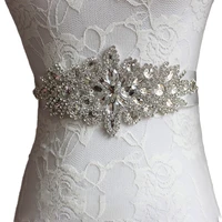 bride belt high end luxury rhinestone bride satin belt ladies satin belt wedding dress and dress accessories