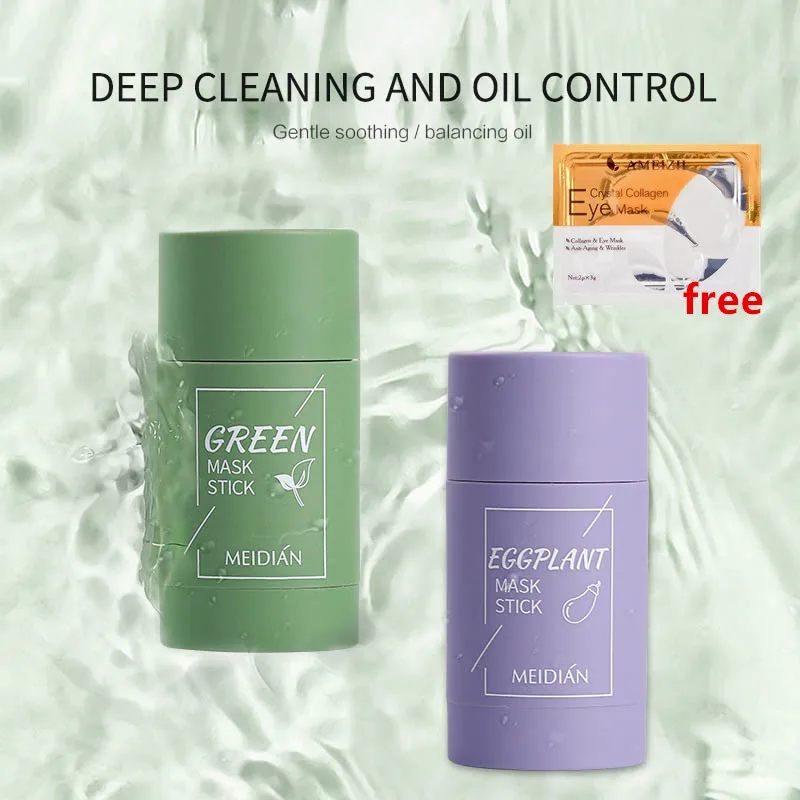 Зеленый чай очищающие маски палочки пластилина увлажняющий отбеливающий