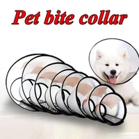 new dog grooming cover pet protective cover anti scratch cat collar pet collar general purpose single color anti bite ring