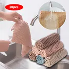 Домашнее кухонное полотенце, супервпитывающее полотенце для посуды, кухонные инструменты, многофункциональные тряпки для протирания, антисмазка, чистящие инструменты