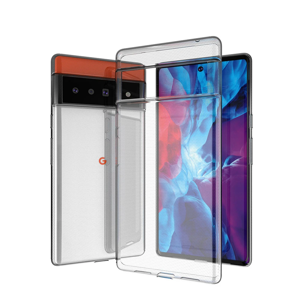 Camera Protective Phone Case for Google Pixel 6 Pro 5G Ultra Thin Clear Soft TPU Fundas Transparent Back Cover Pixel6 6Pro 2021