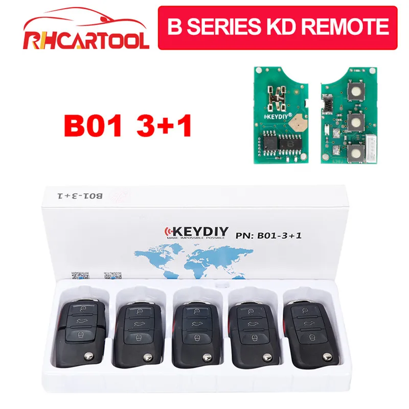 5 шт./лот Mini KD B01 3 + 1 кнопка B Series дистанционный ключ KeyDIY для KD900 KD200 URG200 X2 URG200/KD900/KD900