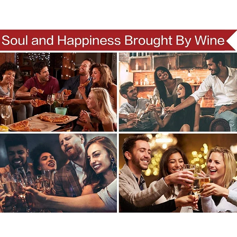 

Red Wine Corkscrew Rabbit Wine Corkscrew Set, with Foil Cutter, Extra Spiral Shape, Suitable for Family and Party Use.