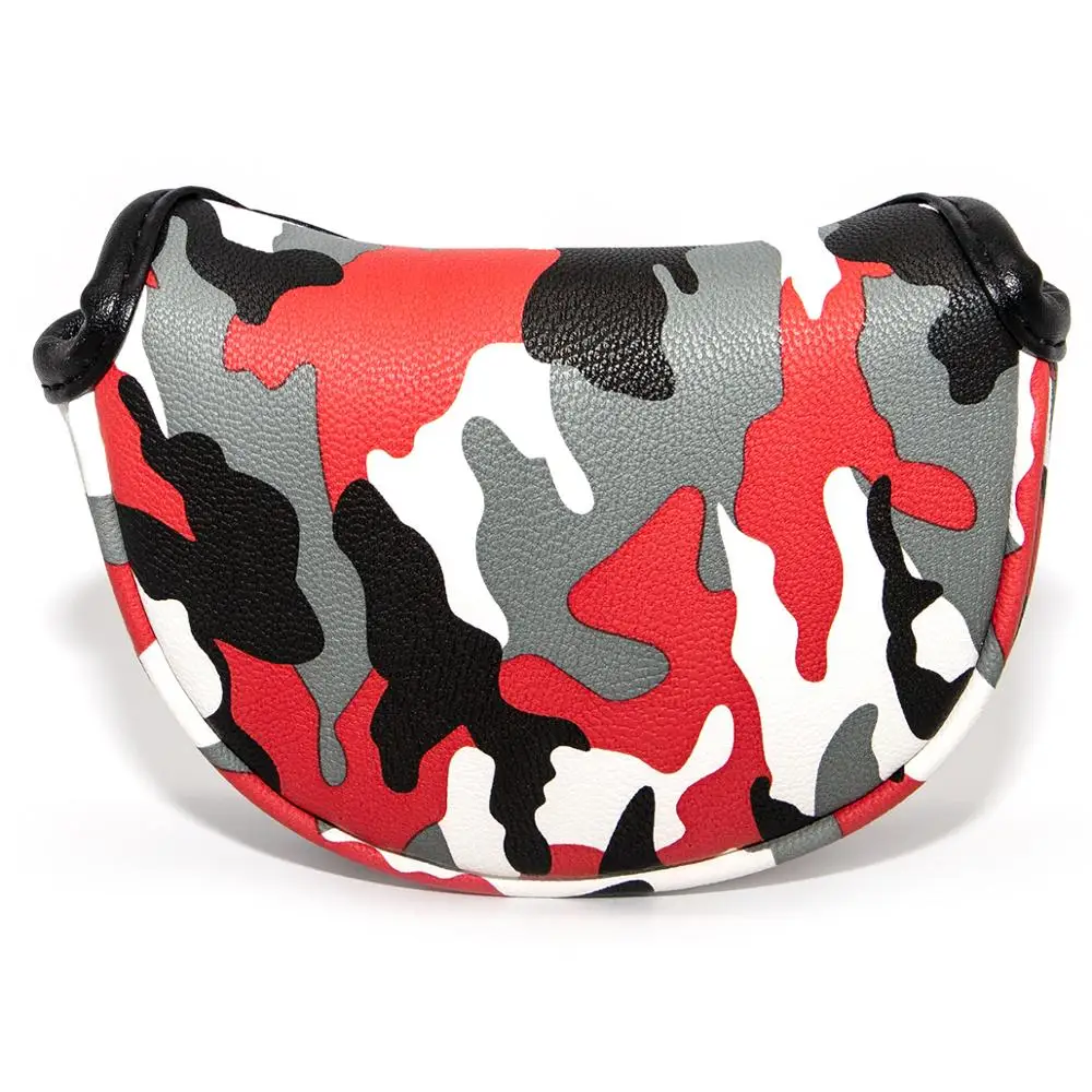 Крутой чехол для клюшки гольфа головы Магнитный из искусственной кожи с вышивкой