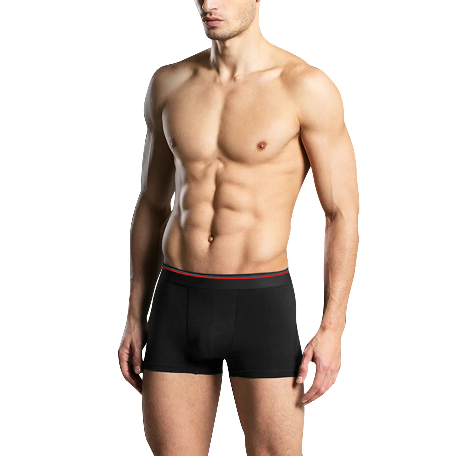 

Seamless Boxers Men's Comfortable Elastic Waist Modal Comfortable Underpants Boxer Large Size Stripes Underwear Calzoncillo 2021