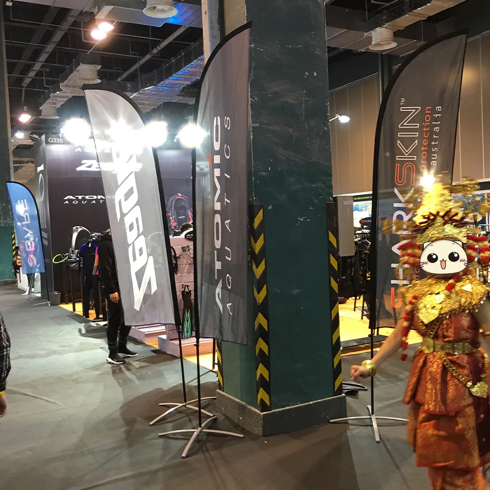 Баннер Пляжное перо и КАПЛЕВИДНАЯ капля изготовление ткани флаг печать на заказ