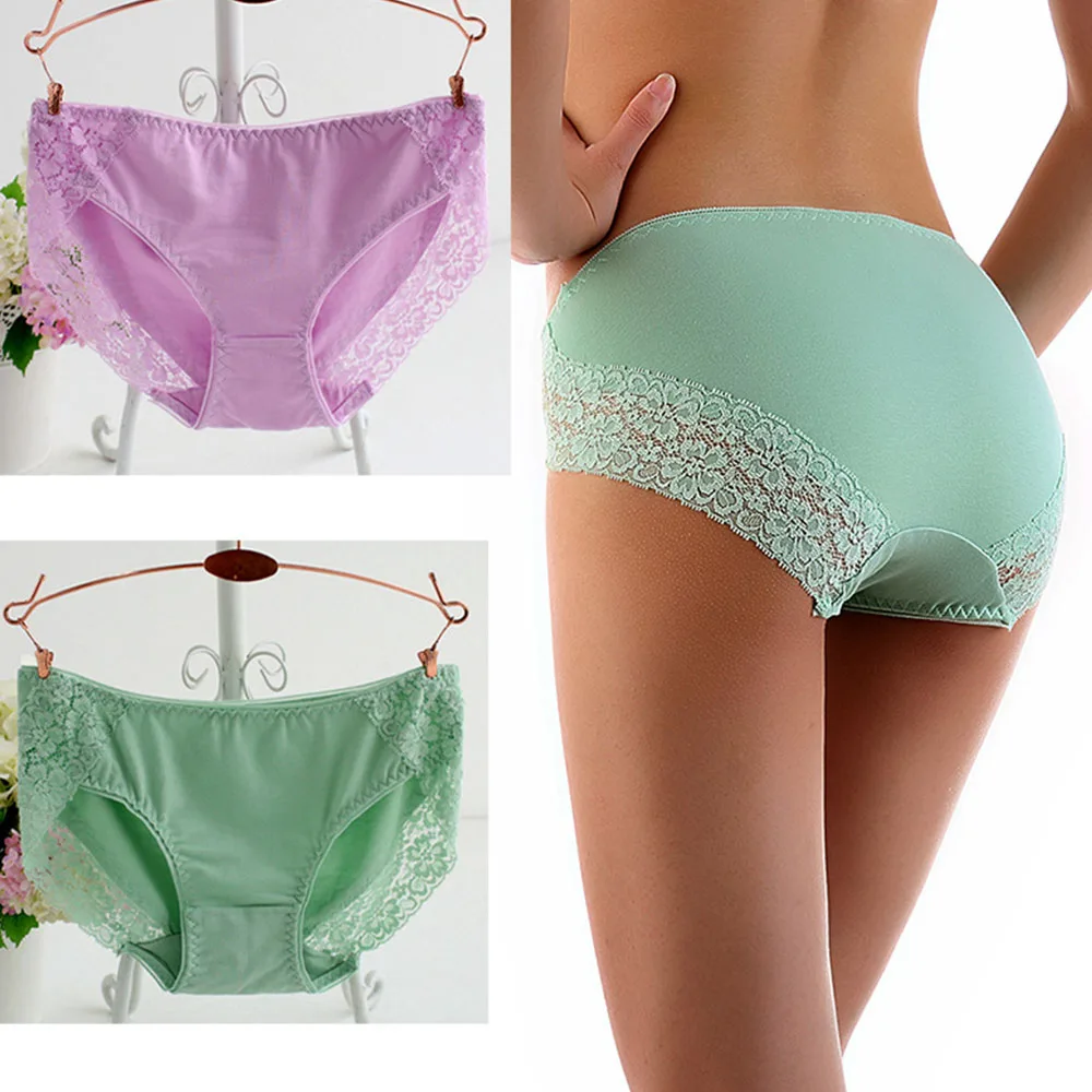 Женские кружевные трусики с цветочным рисунком Для женщин нижнее белье