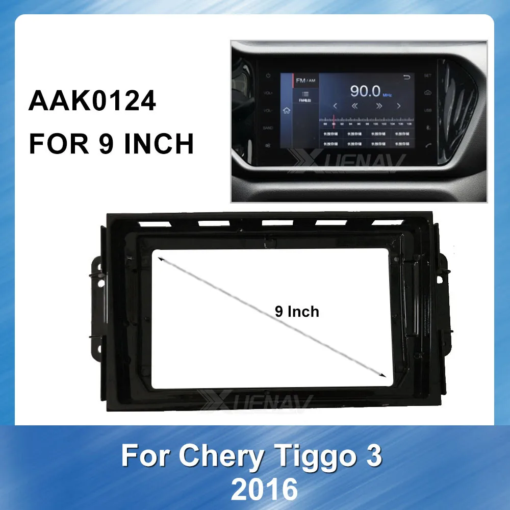 

Car radio For Chery Tiggo 3 2016 Frame Center Stereo Audio Fascia DVD GPS Plate Panel Fascias Replacement Trim Bezel For Chery