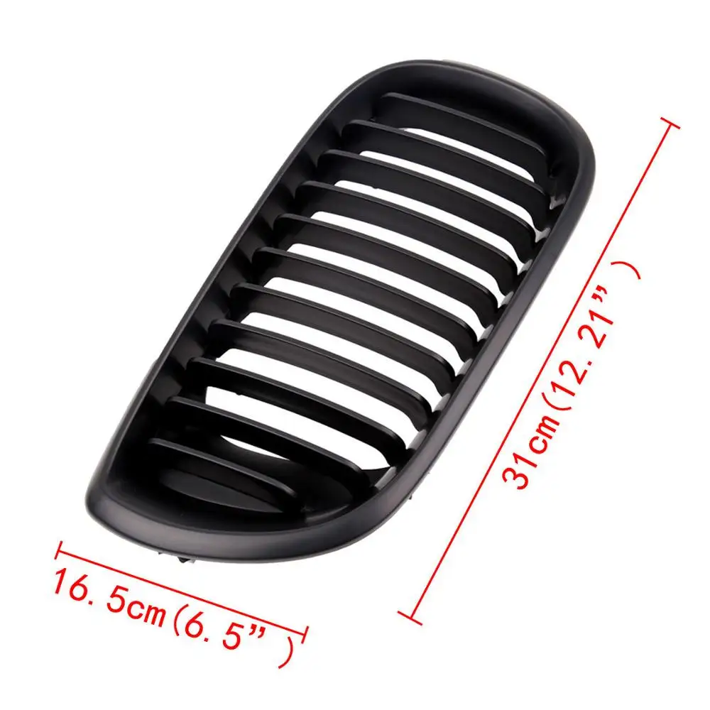 Samger матовая Черная решетка для радиатора с двойной рамой передний бампер BMW 3