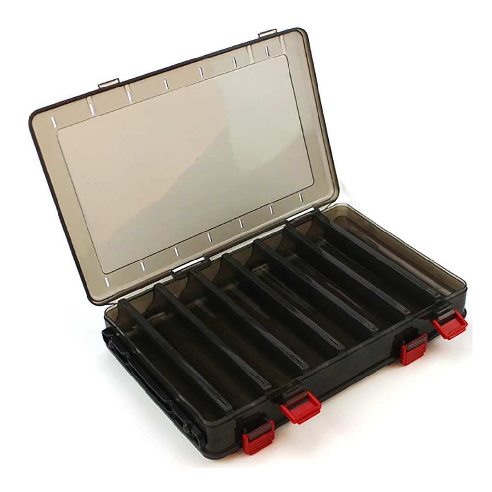 

12 Compartments Outdoor Fishing Tackle Fishing Green Box Bait Hook ABS Storage Case Tackle Box Fishing Bait Hook Storage Case