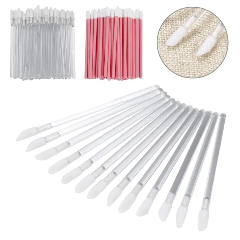 100 шт Одноразовые кисточки для губ блеск аппликатор палочка щетка Одноразовая