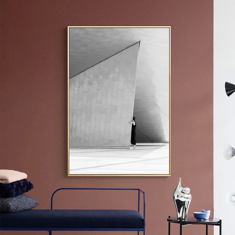 Скандинавские цветные абстрактные строительные картины постеры и принты