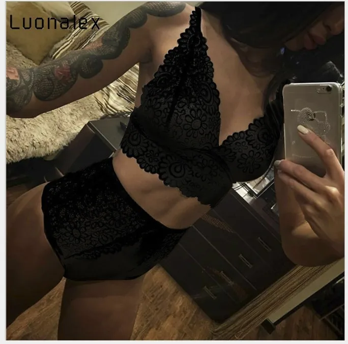 Костюмы больших размеров кружевное черно-белое кимоно интимное ночное белье