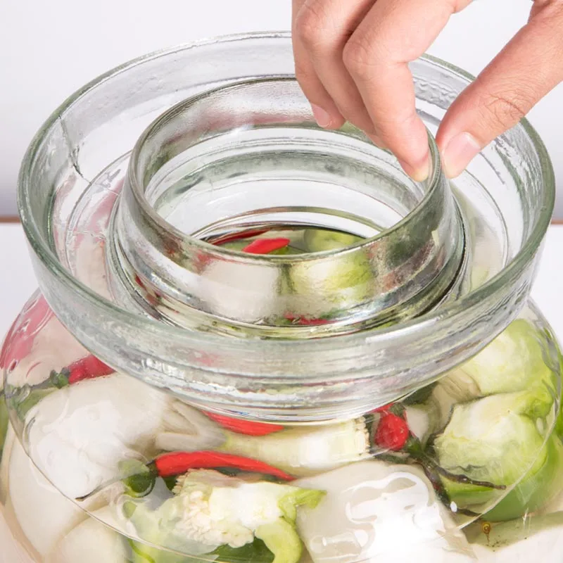 Творческий Стекло кимчи банку утолщаются прозрачная обувь в Корейском стиле