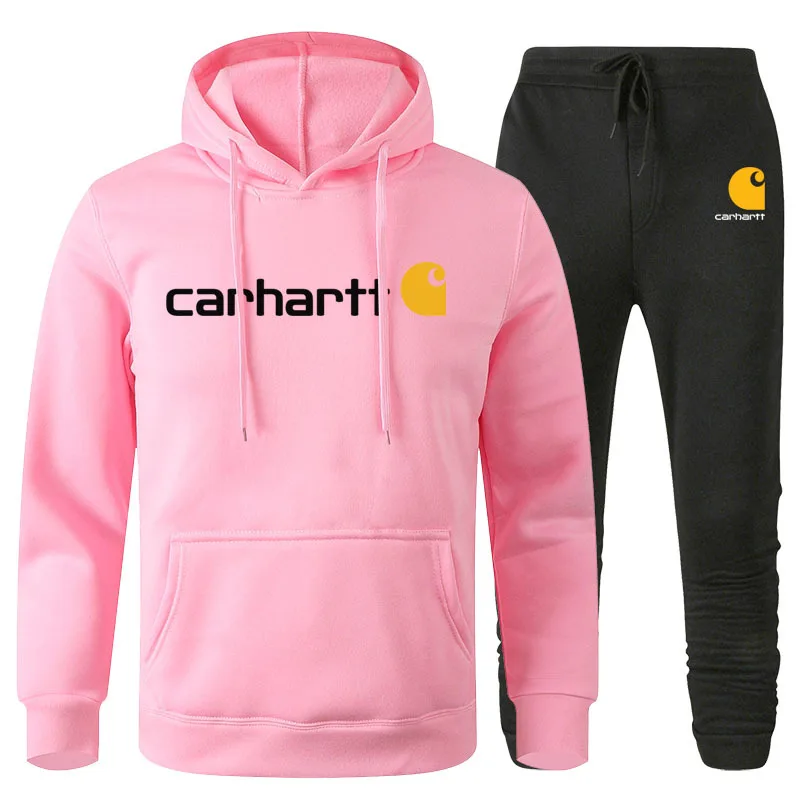 

Men's Spring, Autumn And Winter Hoodie + Plus velvet plus Pants Fashion Loose Casual Pullover Top