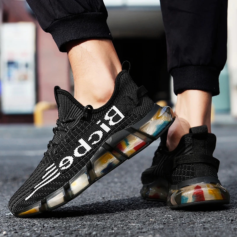 

Black Sneakers Zapatos Casuales Men Casual Shoes Fashion Athletic Sneakers Sports Men's Summer Leisure Mens Trainers