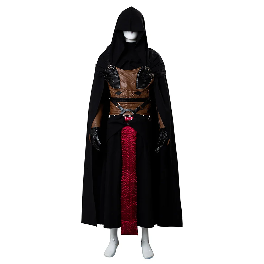 Darth Cos Revan Cosplay Costume Outfit Uniform Cape Robe Cloak Men Halloween Carnival Costume Custom Made