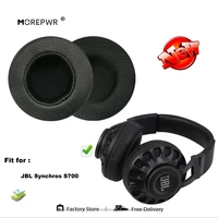 morepwr new upgrade replacement ear pads for jbl synchros s700 headset parts leather cushion velvet earmuff headset sleeve