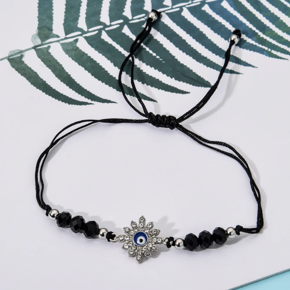 12 шт./лот женский браслет с кристаллами в стиле бохо Бесконечность любовь хамса