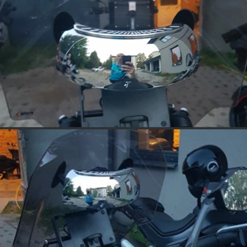 

Motorcycle Accessories 180 degree Wide-angle Rearview Mirror Blind Spot Mirror Q39F