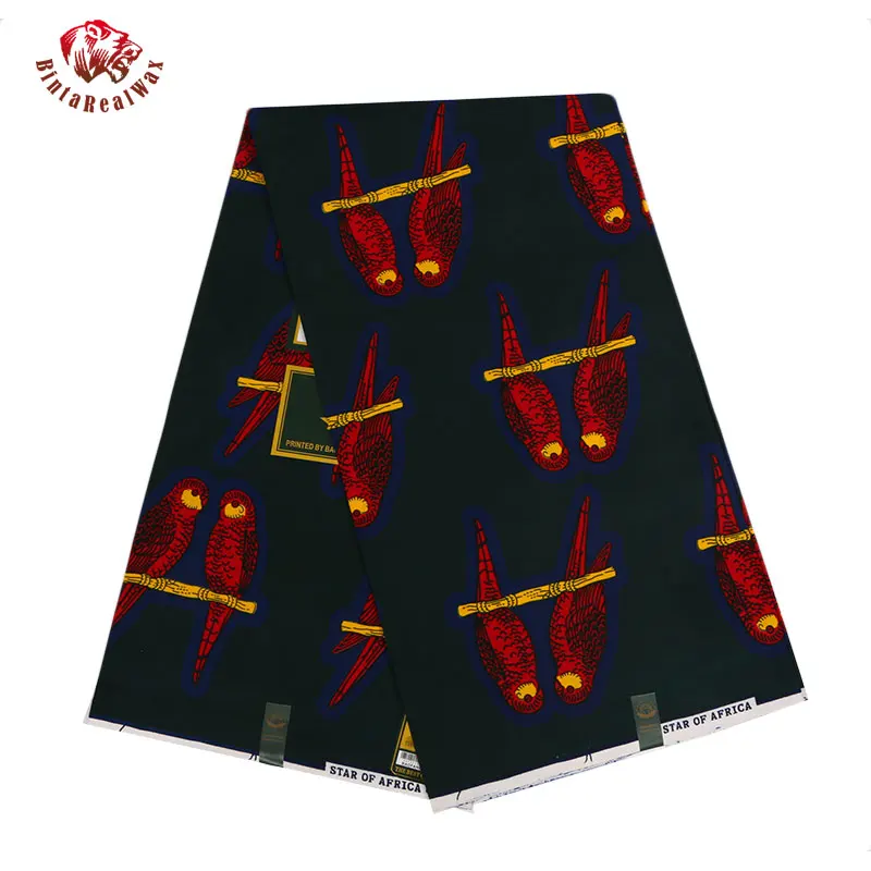 2019 Анкара Африки полиэстер воск принты ткань бинта реальные высокое качество 6