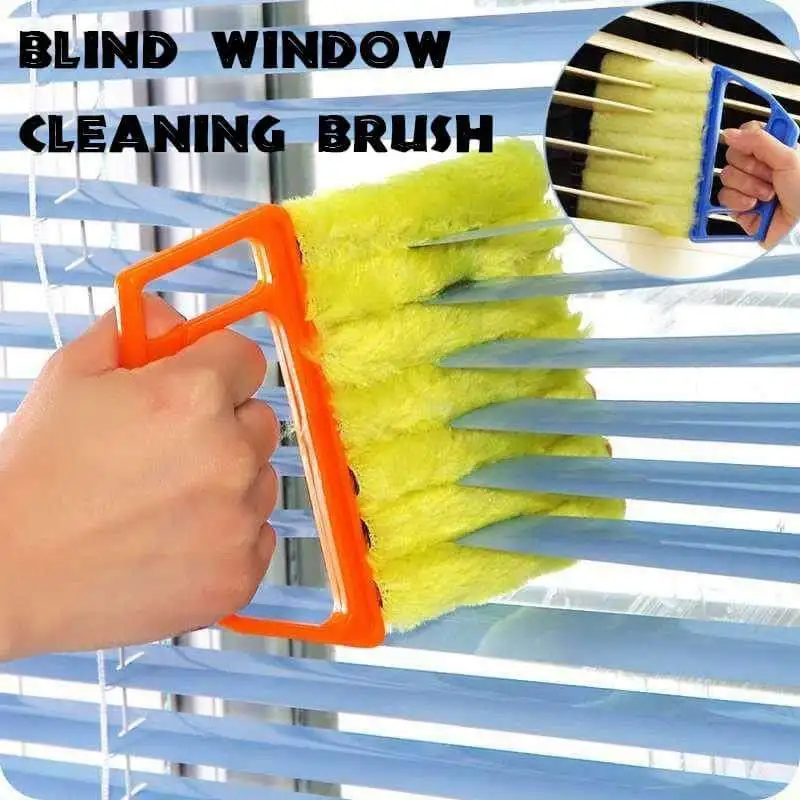 

7 Finger Dusting Cleaner Tool Useful Microfiber Window brush air Conditioner cleaner with washable venetian blind blade cleaning
