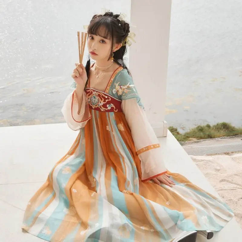 

Spring and summer new Hanfu dress [Yao meets the deer-King of glory co-branded] students' daily national style