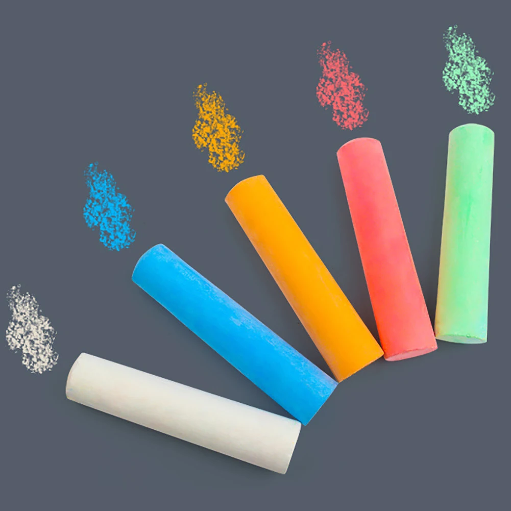 20 шт. 5 цветов мелки-ручки без пыли мелки для рисования доски 6 стационарные