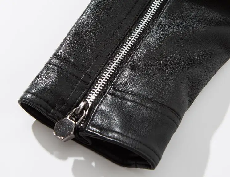 

zipper Fashion HOT jacket Men's locomotive large lapel Coat Autumn new tide men motorcycle leather clothes