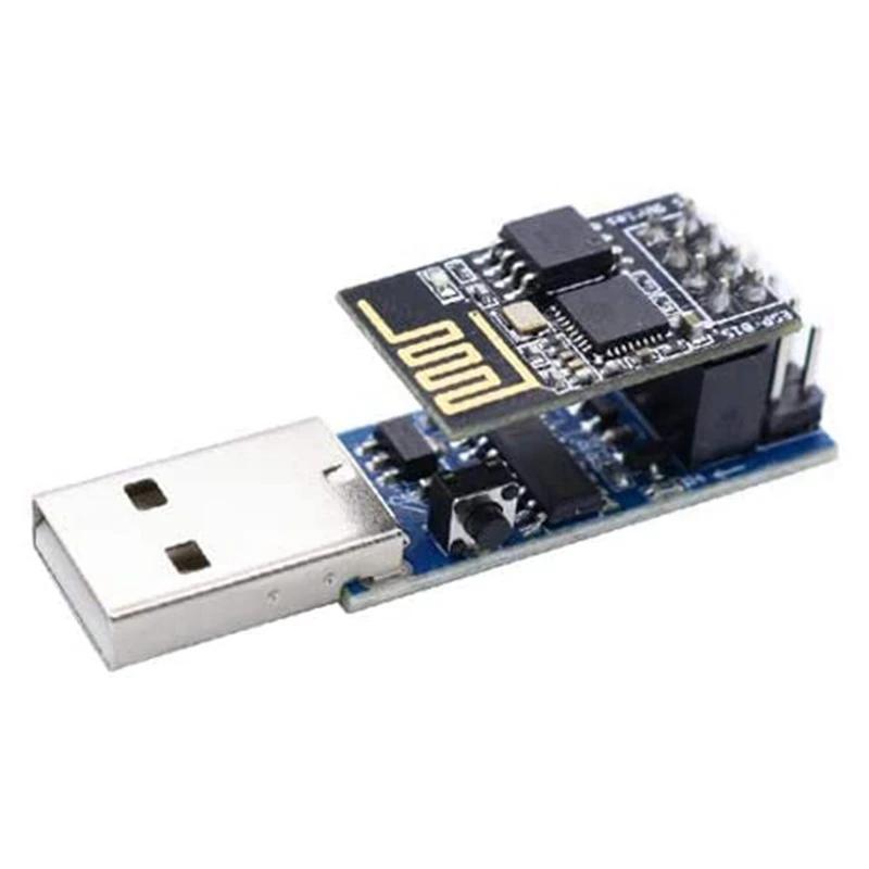 

USB to ESP8266 ESP-01 Serial Wireless Transceiver 4MB SPI Flash WiFi Module ESP-01S Prog WiFi Programmer Downloade