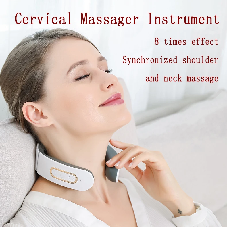 Умный электрический массажер для шеи и плеч 4 головки расслабления снятия