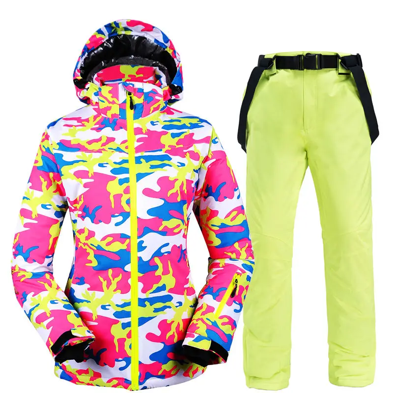 -30 женский зимний костюм для сноубординга водонепроницаемые ветрозащитные