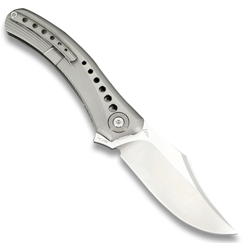 Ножи TWOSUN 14C28N складной карманный нож С флиппером тактический Походный охотничий