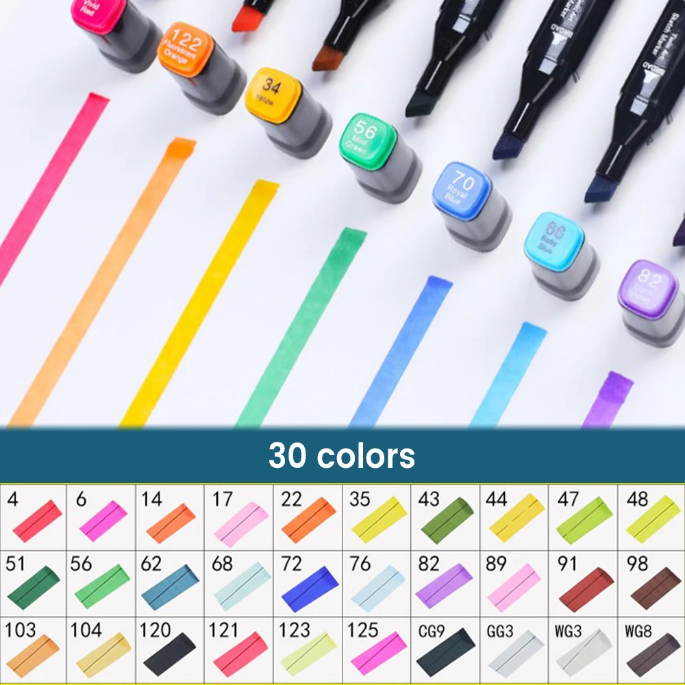 

Paint Pens (30 Pack) - Dual-Tip Paint Markers 30 Colors - Best for Rock Painting Stone Ceramic Glass Wood Canvas and Metal