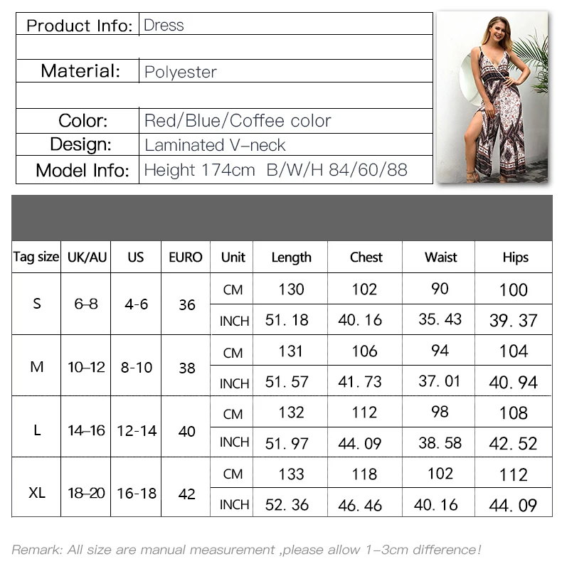 

Jastie Nice Spring Summer Jumpsuit V-Neck Retro Print Boho Wide Leg Pants Rompers Casual Beach Playsuits Long Women Overalls