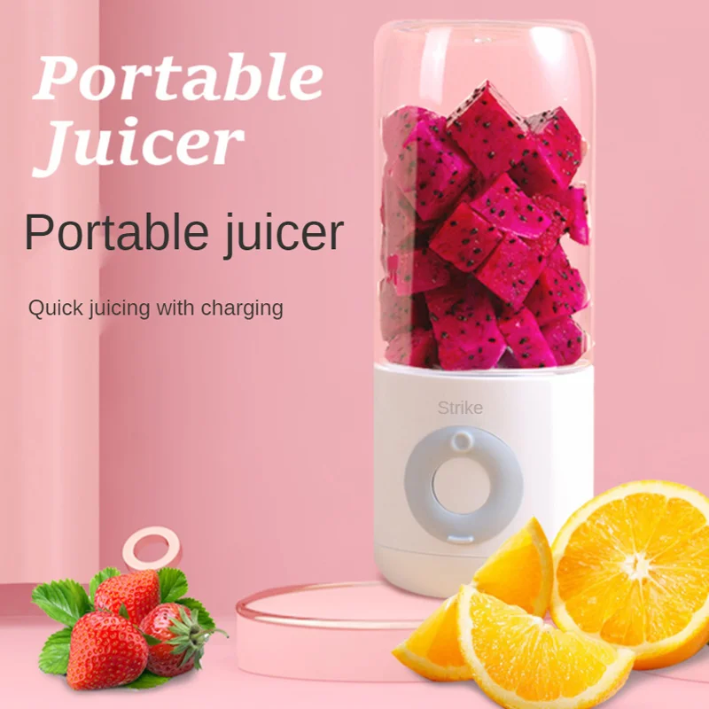 

Portable Handheld Blender 500mL Juicer Mixer Electric Kitchen Mini Food Processor Quick Juicing Fruit Cup USB Chargeable