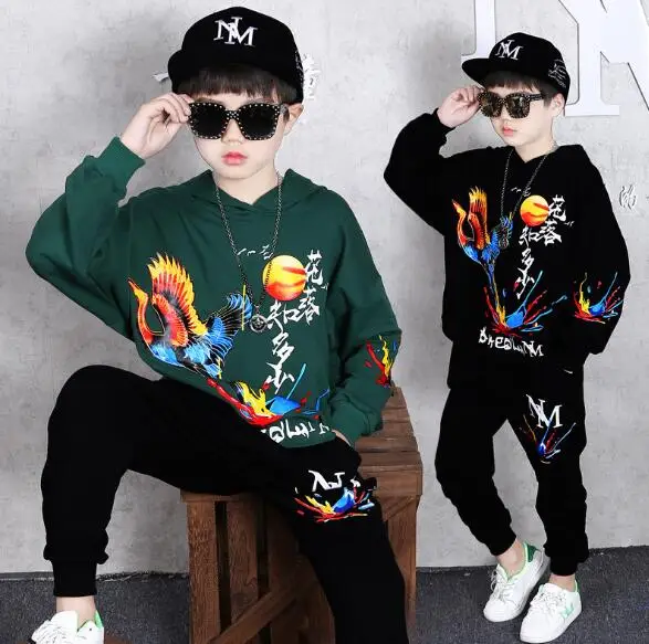 Комплект одежды для мальчиков 8-12 лет повседневная спортивная толстовка с