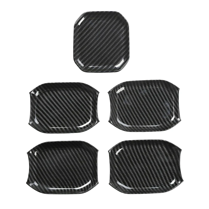 

Exterior Door Handle Bowl Cover Trim for Jeep Wrangler JL 2018-2020 Carbon Fiber