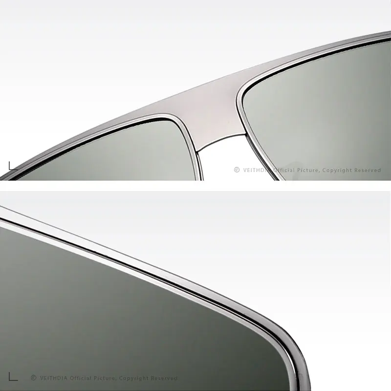 Мужские Винтажные Солнцезащитные очки VEITHDIA брендовые дизайнерские