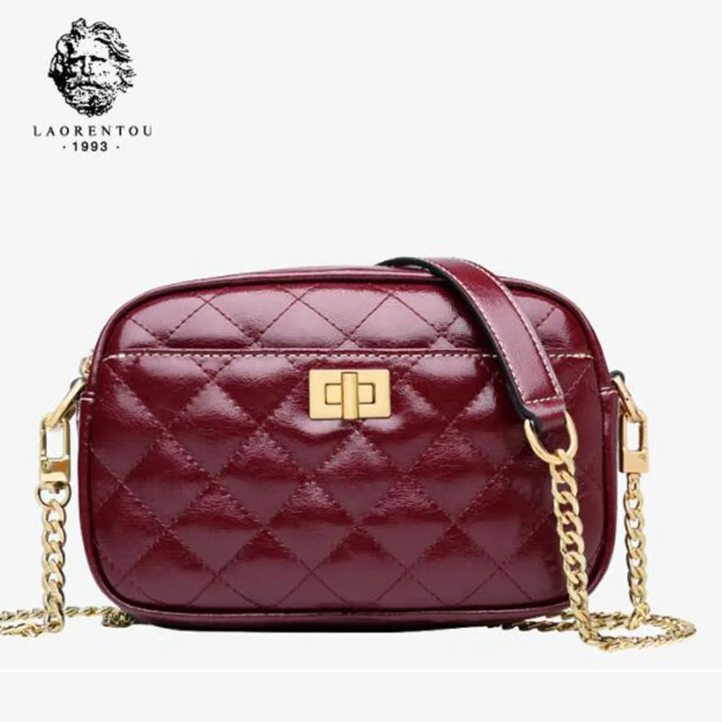 LAORENTOU женская кожаная сумка из качественной воловьей кожи модная простая в