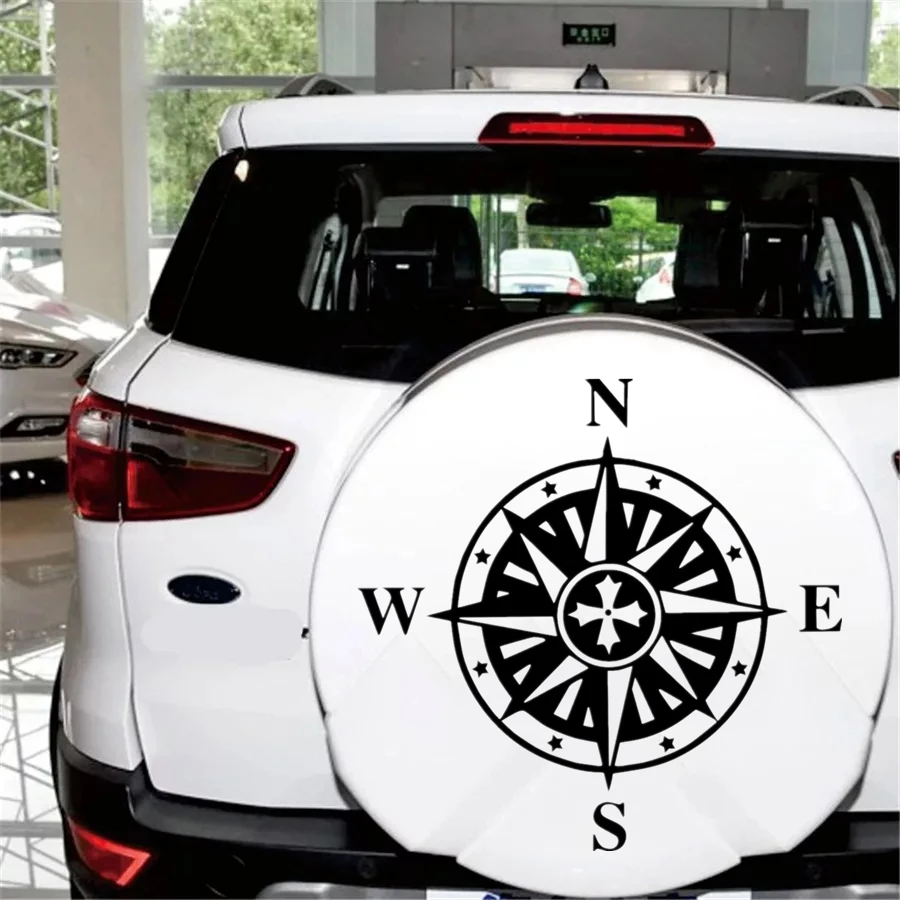 

11215#20/30/40CMVinylDecalCompass CarStickerWaterproofAutoDecorsonTruckBumperRearWindow